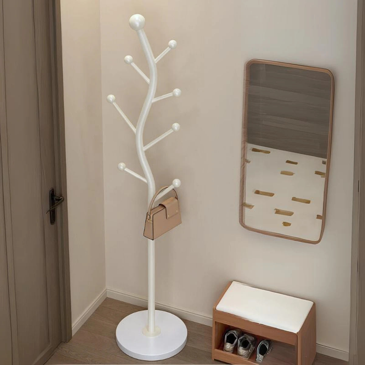 Cuier pentru haine in forma de S, 7 carlige, otel carbon, 178 x 30 cm, negru