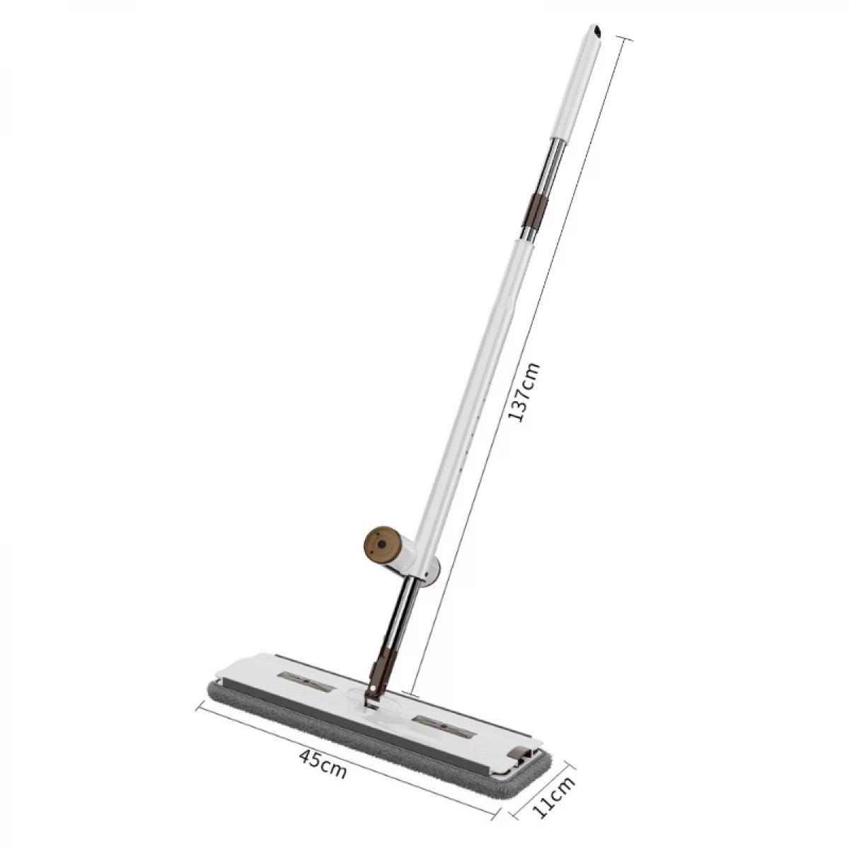 Set mop rotativ cu 2 lavete microfibra si lighean pliabil de 8 L