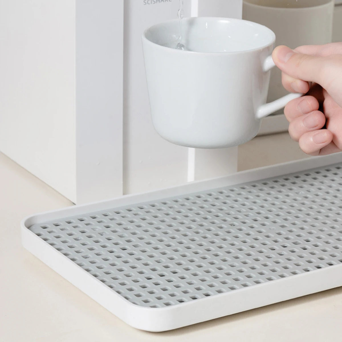 Tava multifunctionala cu sistem de scurgere pentru bucatarie si baie, 38 x 22.4 x 2.3 cm