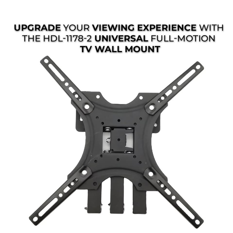 Suport TV mobil universal, cu 2 brate mobile, De la 14" la 55"(36 – 140 cm), Max 50Kg, Negru