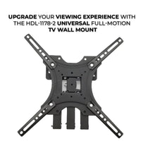 Suport TV mobil universal, cu 2 brate mobile, De la 14inch la 55inch (36 – 140 cm), Max 50Kg, Negru - imagine 6