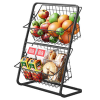 Organizator metalic cu 2 coșuri – pentru bucătărie sau baie - imagine 5