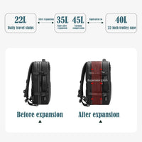 Rucsac laptop Oxford, rezistent la apa, compartiment vacuum, capacitate mare, USB, negru - imagine 9