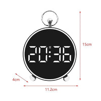 Ceas desteptator digital LED 4,4" cu afisaj color, comanda vocala si alarme personalizabile - trezeste ecranul prin bataie