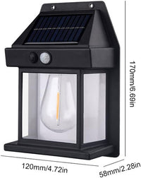 Lampa solara bec de perete LED cu senzor de miscare - imagine 10