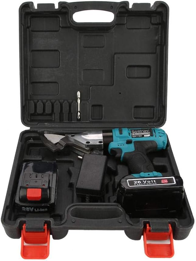 Foarfeca electrica de taiat tabla cu 2 acumulatori 2 Ah, 24V, Blitz Power