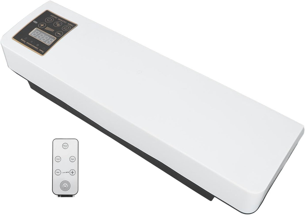 Mini aer conditionat cu ventilator, 2 in 1, 55 cm, Rece/Cald, 16 - 40 grade, 1800W, cu telecomanda, Alb