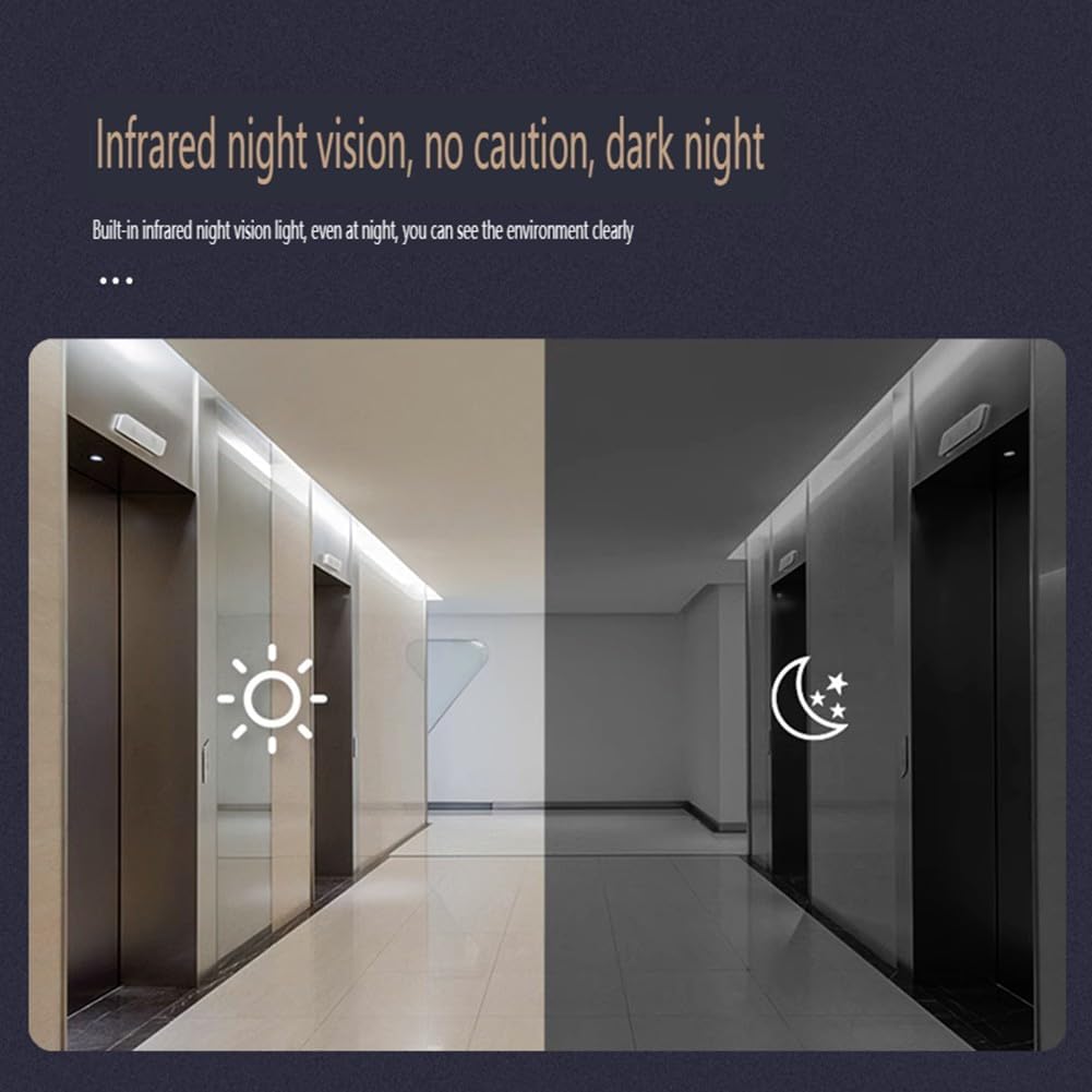 Sonerie video inteligenta Wireless, Ecran IPS 4.3 inch, Night Vision, Senzor IR, Interfon Video HD, 8MP, comunicare bidirectionala, unghi de vizualizare 170°, baterii incorporate, Negru