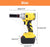 Bormasina de impact cu 2 acumulatori 98Vf 5AH, trusa