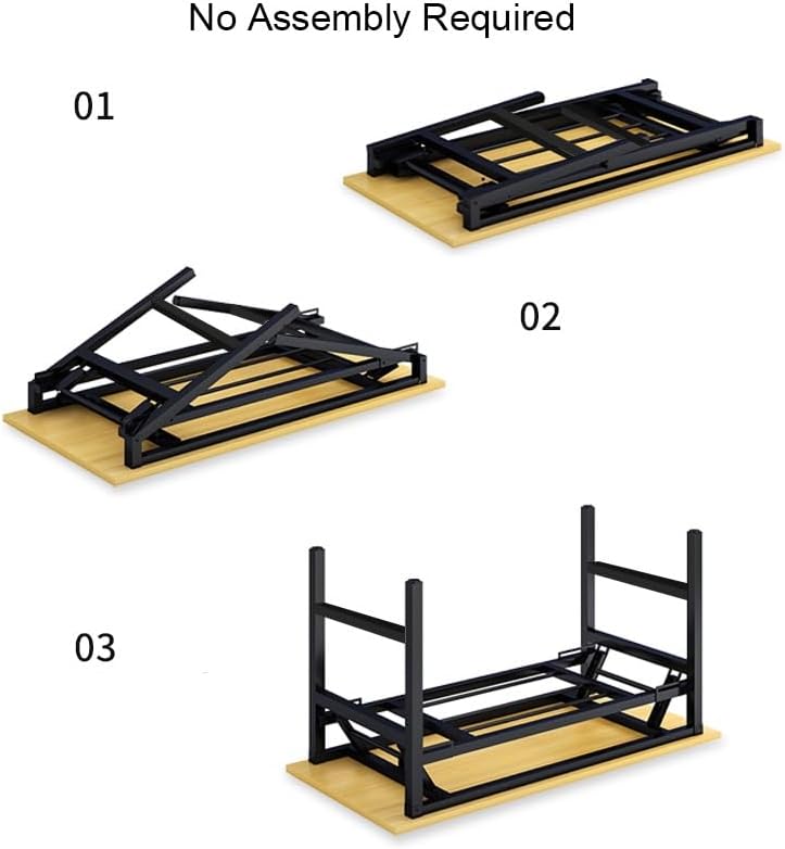 RESIGILAT - Birou pliabil, cadru metalic, blat MDF 16mm, 120x60cm