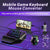 Set Gaming telefon complet 5 in 1 cu tastatura Iluminata RGB, emulator jocuri telefon, mouse gaming, suport telefon Inclus, mouse pad Inclus, Wireless, cu inteligent Spray control, compatibil Android