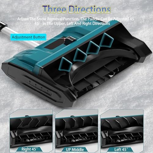 Lopata electrica pentru zapada cu 2 baterii reincarcabile si lame spiralate 3000 rpm