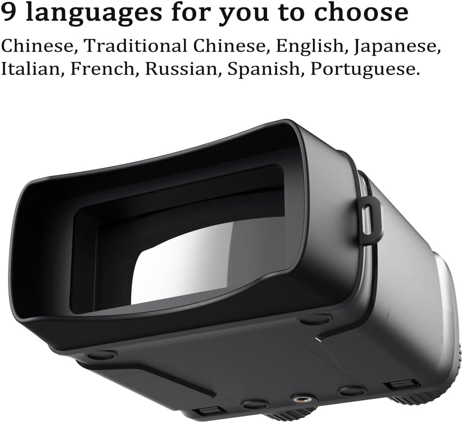 Binoclu profesional cu vedere nocturna in infrarosu, Q NV001, camera video incorporata, 1080p, negru