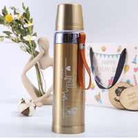 Cana termos 750ml cu perete dublu si capac etans – pentru bauturi calde sau reci - imagine 6