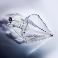 Set decantor in forma de diamant, suport din lemn, materiale de calitate, 850 ml - imagine 2