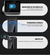Sonerie video inteligenta Wireless, Ecran IPS 4.3 inch, Night Vision, Senzor IR, Interfon Video HD, 8MP, comunicare bidirectionala, unghi de vizualizare 170°, baterii incorporate, Negru
