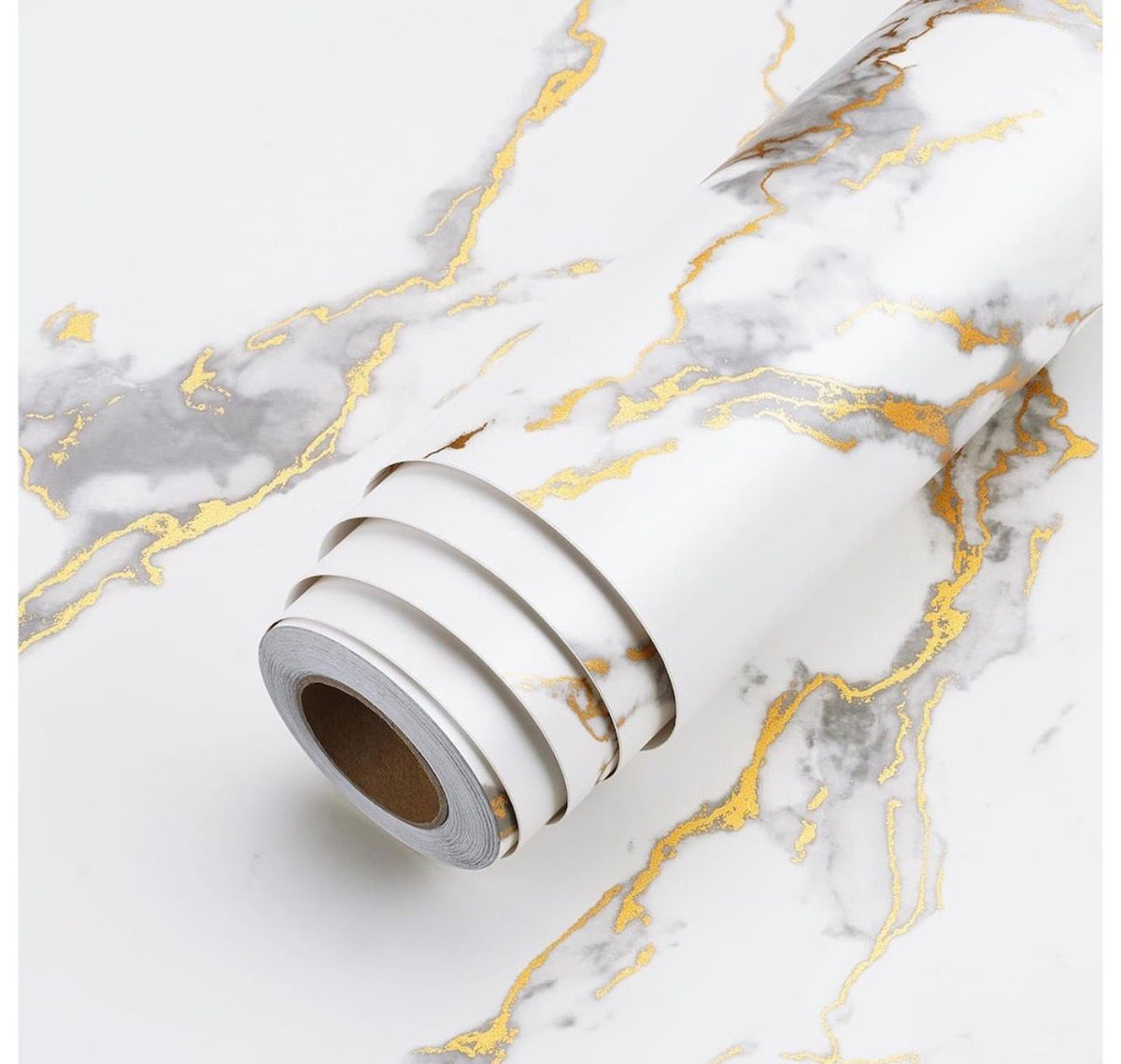 Folie imitatie marmura autoadeziva pentru bucatarie, baie, 60 x 300 cm