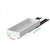 Set 3 sertare cu glisiere autoadezive soft-close, extragere totala, sina cu extensie, 3 dimensiuni, alb