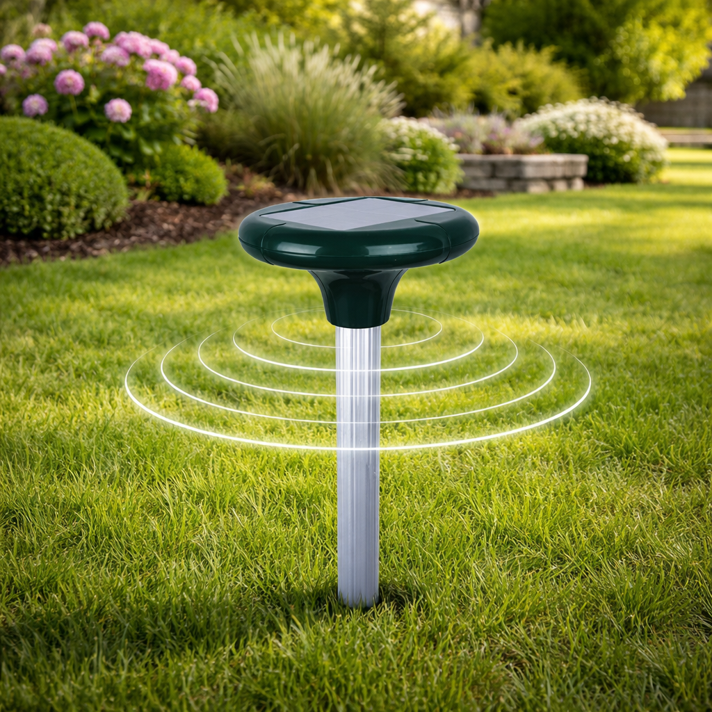 Aparat alungat cartite cu incarcare solara - Dispozitiv ultrasonic