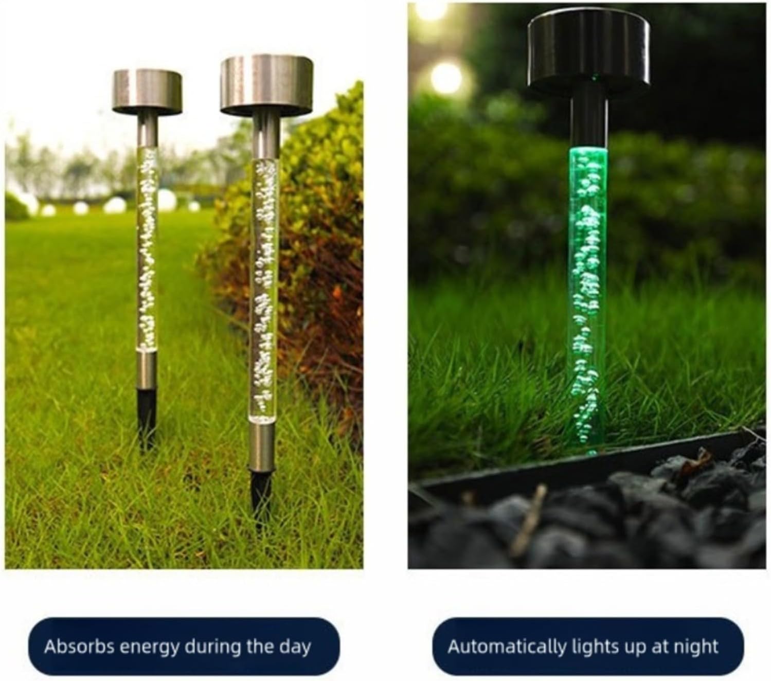 Set 4 Lampi Solare LED Exterior Gradina Iluminare Solara Impermeabil - imagine principala