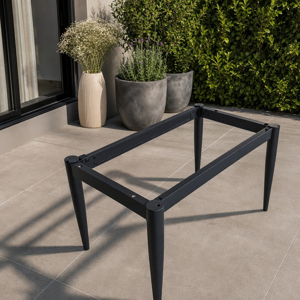 Cadru pentru masa metal negru 114x73 cm inaltime 54 cm - detaliu produs