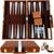 Set de Table Backgammon din piele ,design clasic, 40 cm