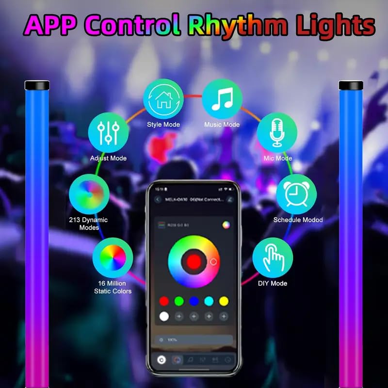 Set 2 Bare LED RGB Inteligente – Control prin Aplicatie si Telecomanda