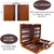 Set de Table Backgammon din piele ,design clasic, 40 cm