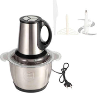 Tocator electric carne si legume, 4 lame inox, 2 viteze, capacitate mare, bol inox - imagine 4