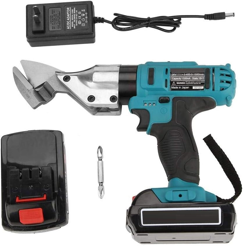 Foarfeca electrica de taiat tabla cu 2 acumulatori 2 Ah, 24V, Blitz Power