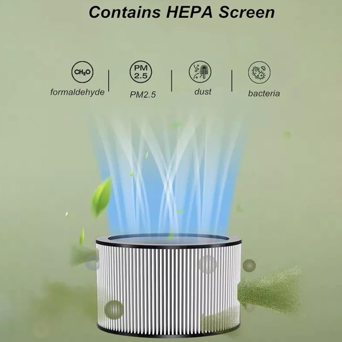 Ventilator fara pale cu purificare HEPA si telecomanda – 3 viteze, oscilatie 120°, design modern