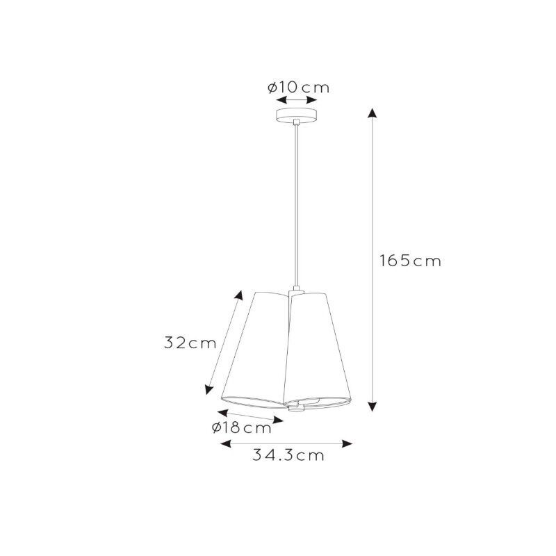 Lustra Moderna Pendul Negru E27 Diametru 34cm Design Contemporan - detaliu produs