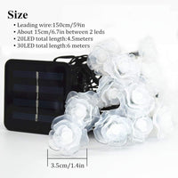 Instalatie solara 50 led, pentru exterior, model floricele, IP 44 - imagine 7