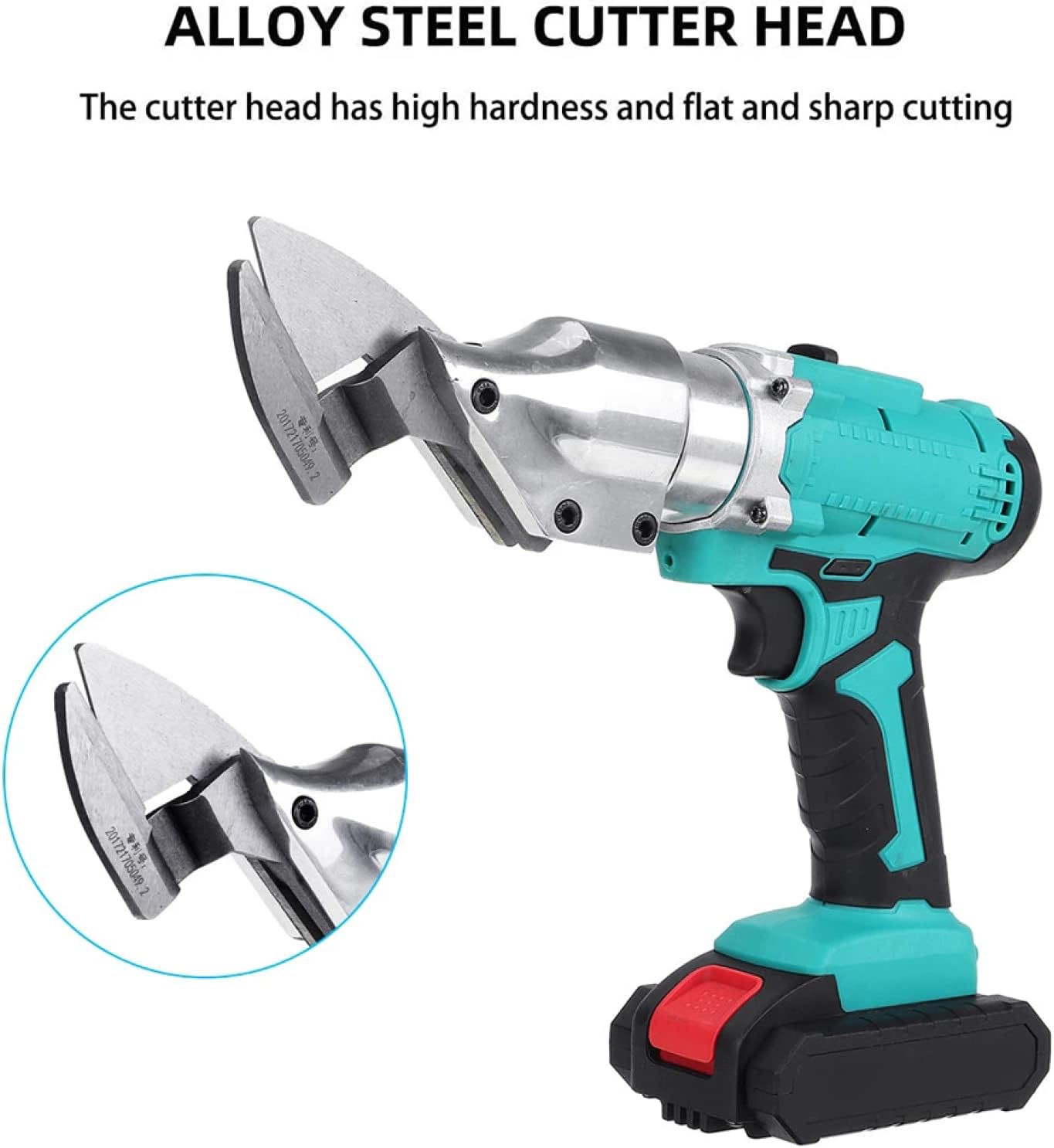 Foarfeca electrica de taiat tabla cu 2 acumulatori 2 Ah, 24V, Blitz Power