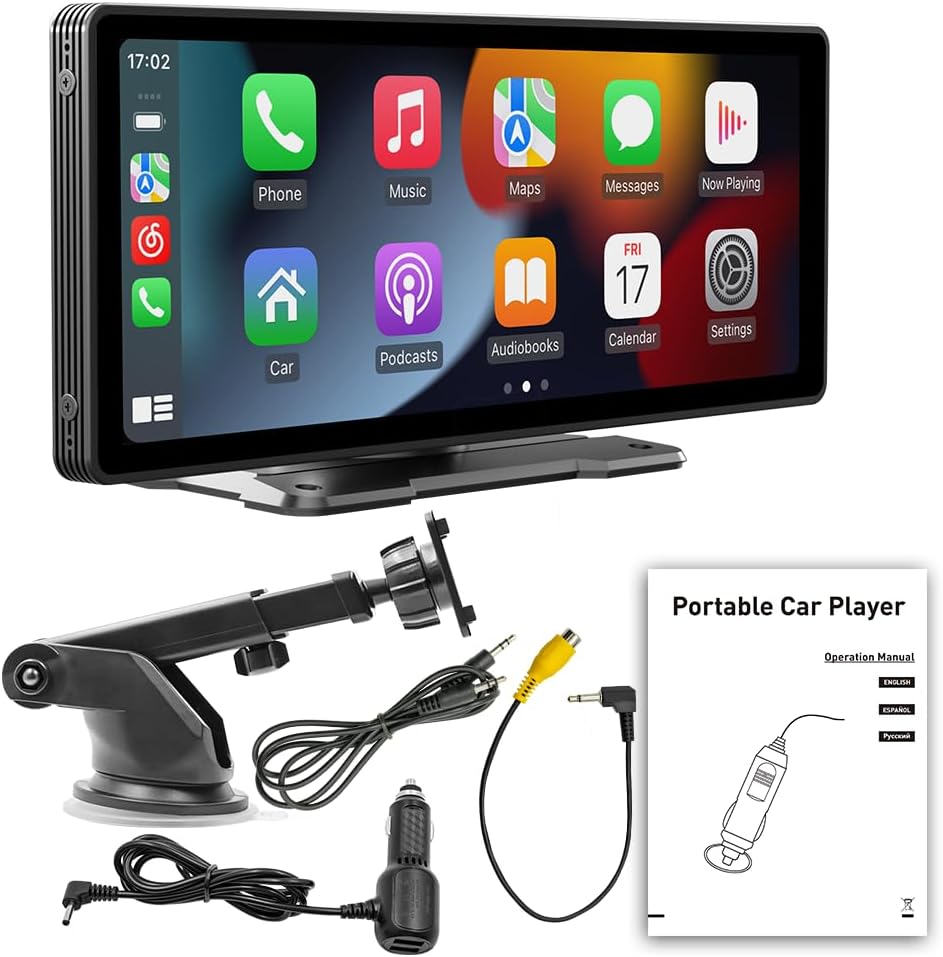Navigatie Auto Portabila 10.26 inch HD - Wireless Apple Carplay - Android Auto, Bluetooth