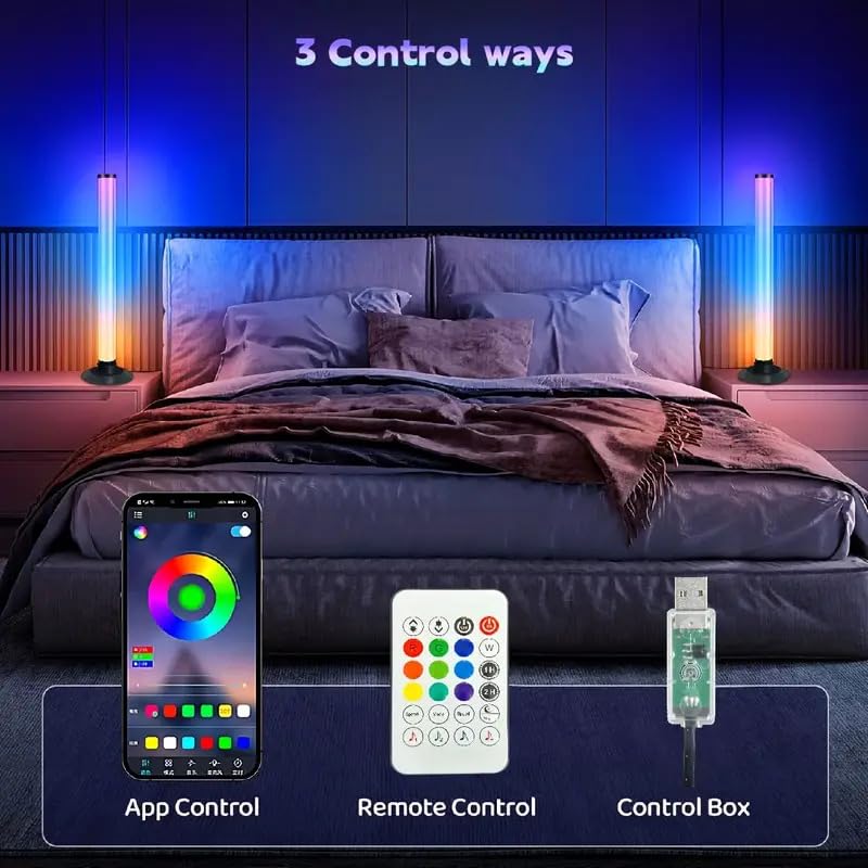 Set 2 Bare LED RGB Inteligente – Control prin Aplicatie si Telecomanda