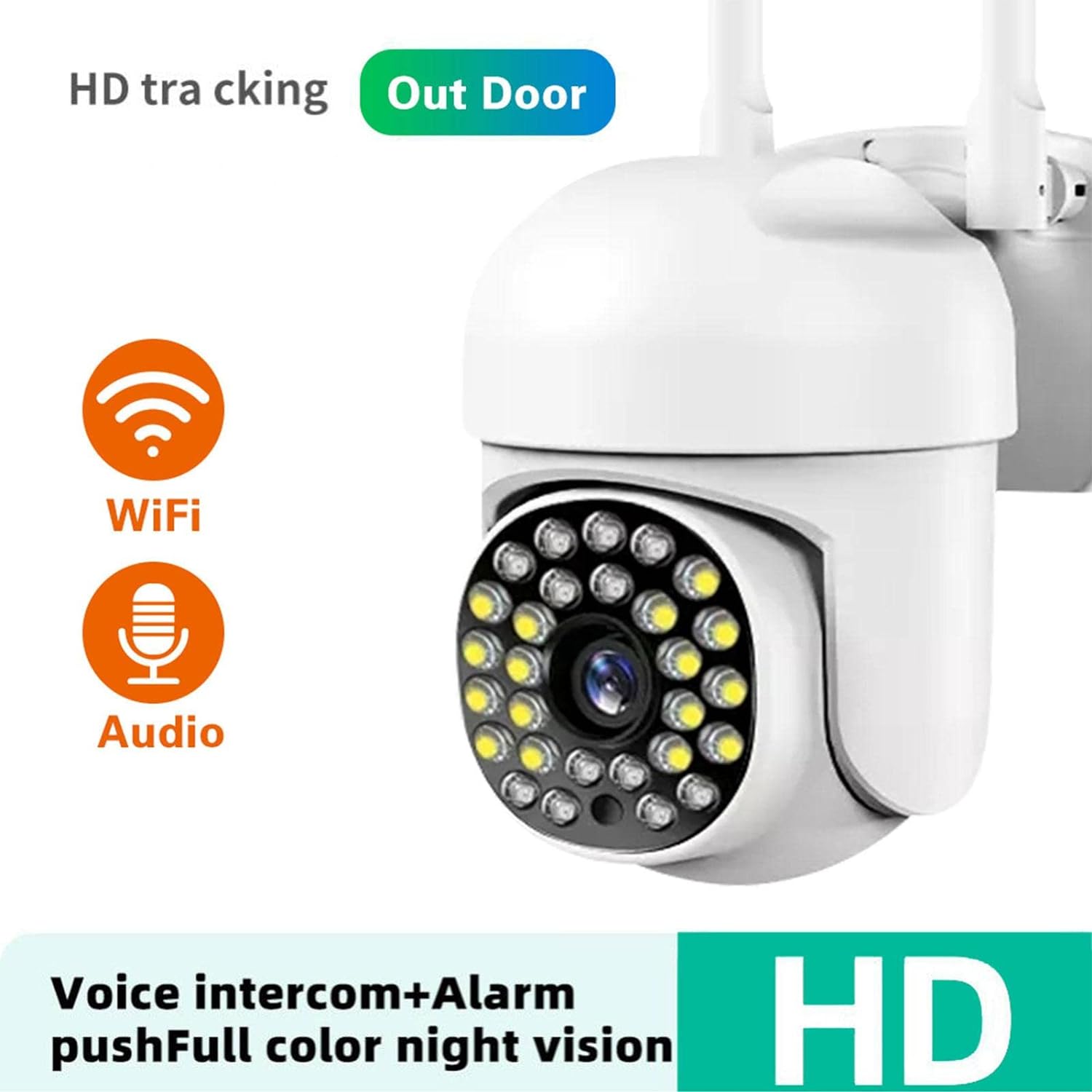 Camera de supraveghere, WIFI, IP66, HD WIRELESS, 2 MP, 1920 X 1080 Pixeli, card 32Gb inclus