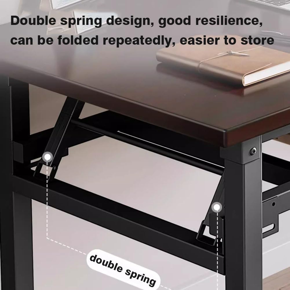 Birou pliabil, cadru metalic, blat MDF 16mm, 120x60cm