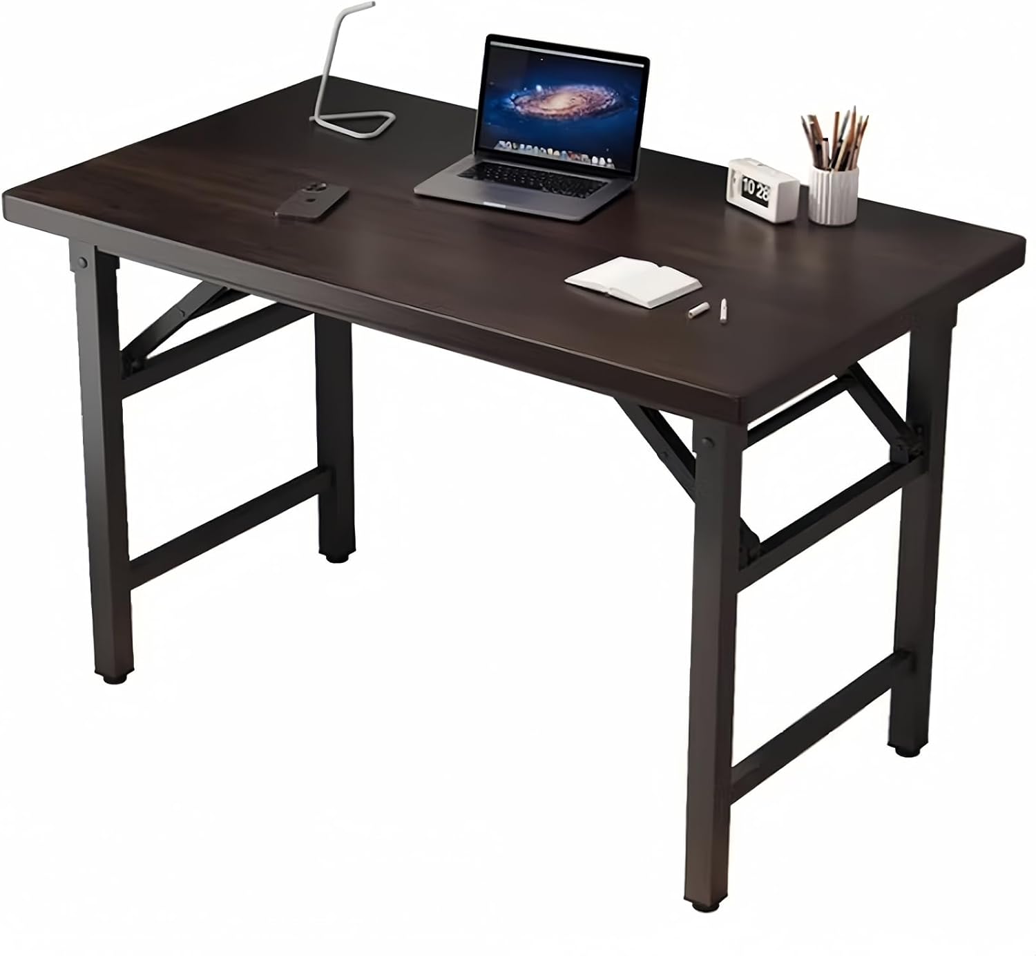 RESIGILAT - Birou pliabil, cadru metalic, blat MDF 16mm, 120x60cm