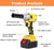 Bormasina de impact cu 2 acumulatori 98Vf 5AH, trusa