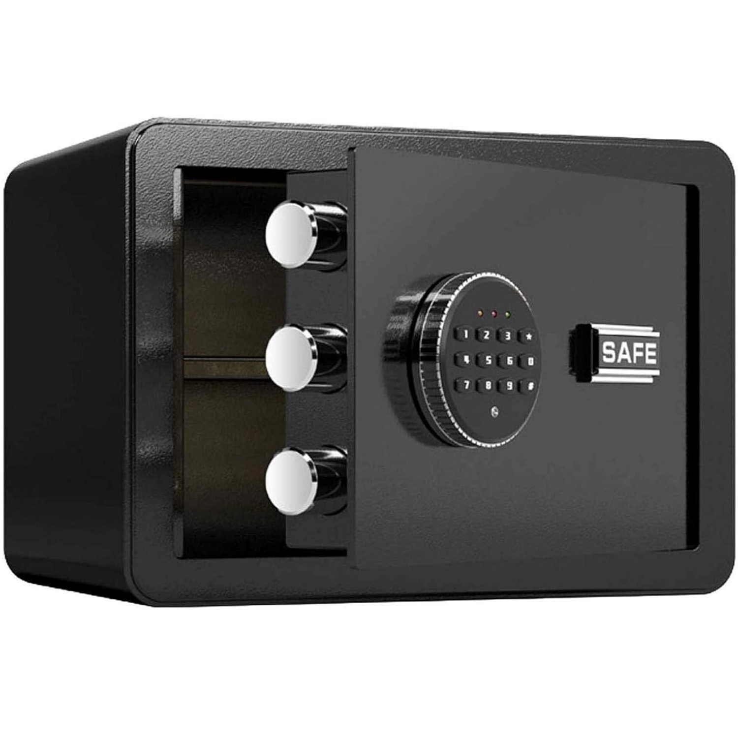 Seif hotelier din otel cu blocare electronica si cheie