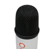 Boxa karaoke cu microfon wireless, difuzor portabil cu lumina RGB LED, alb