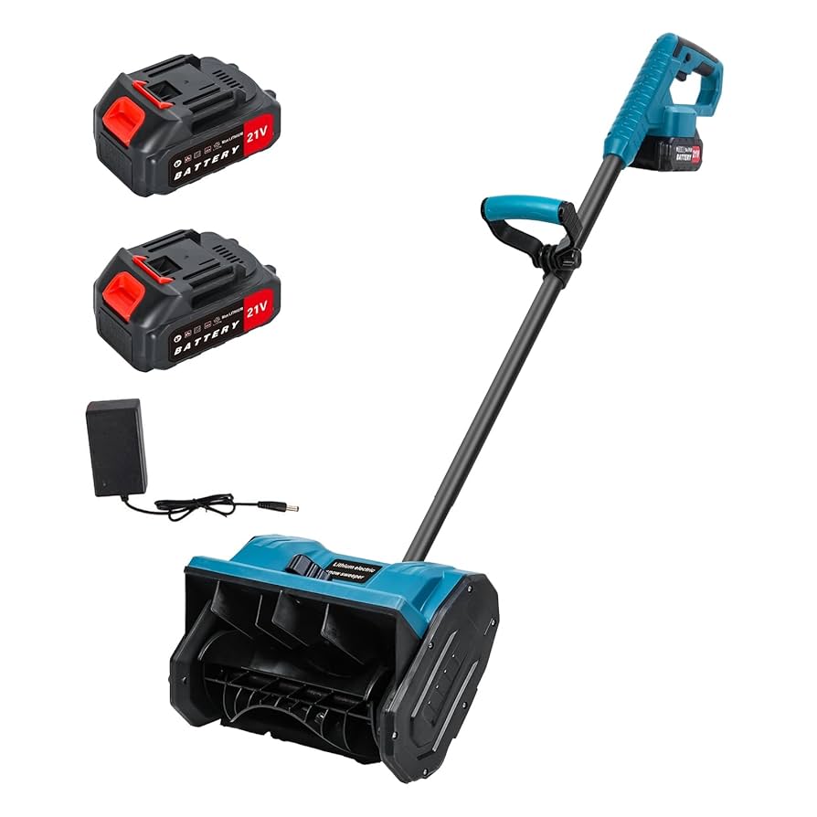 Lopata electrica pentru zapada cu 2 baterii reincarcabile si lame spiralate 3000 rpm