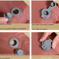 Saltea autogonflabila pentru cort, cu perna inclusa, 1 sau 2 persoane - imagine 10