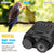 Binoclu profesional cu vedere nocturna in infrarosu Q-NV02, 2.5K UHD, zoom 8x, portabil, afisaj IPS, negru