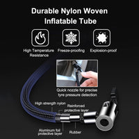 Compresor auto portabil multifunctional, 12V, 10 bari, afișaj digital LED, alimentare la bricheta masinii - imagine 4