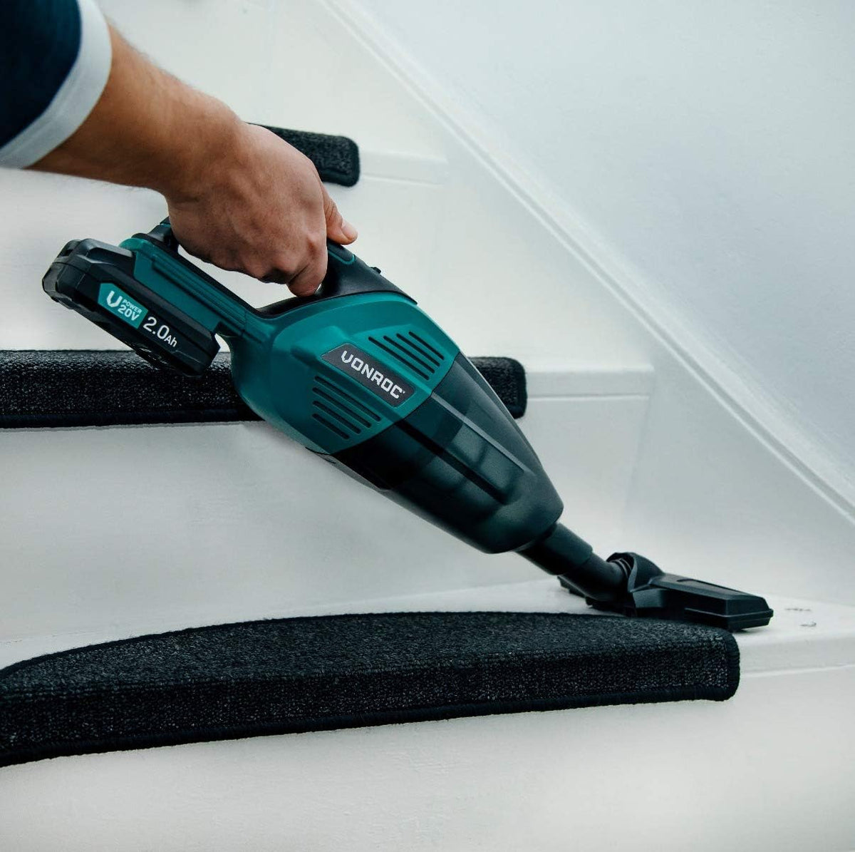 Aspirator de mana Leihmann S2 VC503DC rezervor 500ml nivel sunet 76dB 2 acumulatori 48V si un incarcator rapid incluse