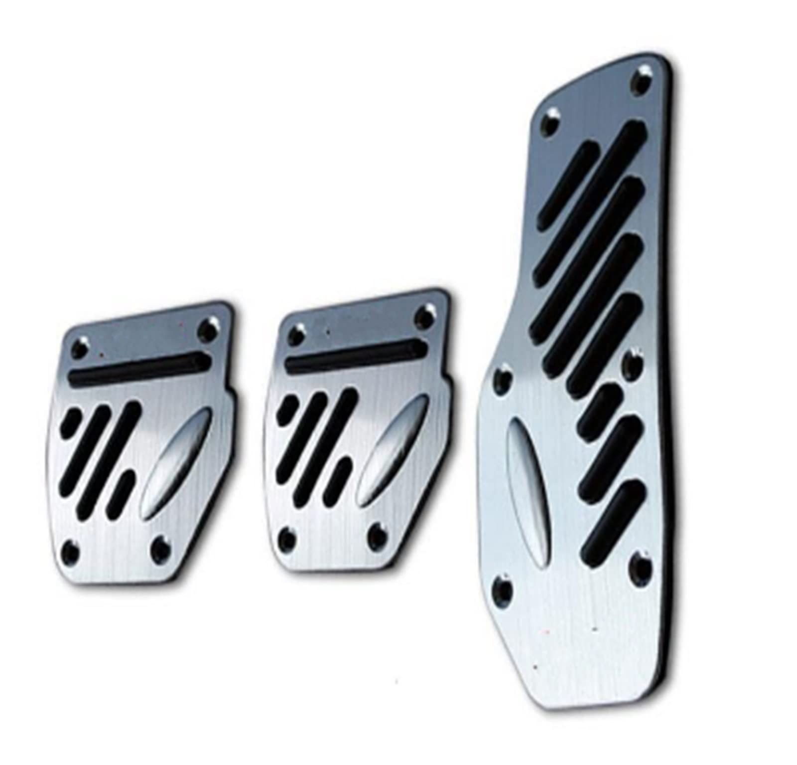Set 3 placi antiderapante pentru pedale Auto, aliaj de Aluminiu