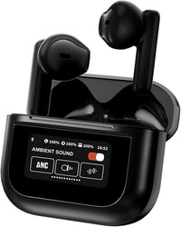 Casti wireless bluetooth A9 pro, cu Touch Screen si Anularea Zgomotului, Bluetooth 5.4,microfon HD, control tactil/touch