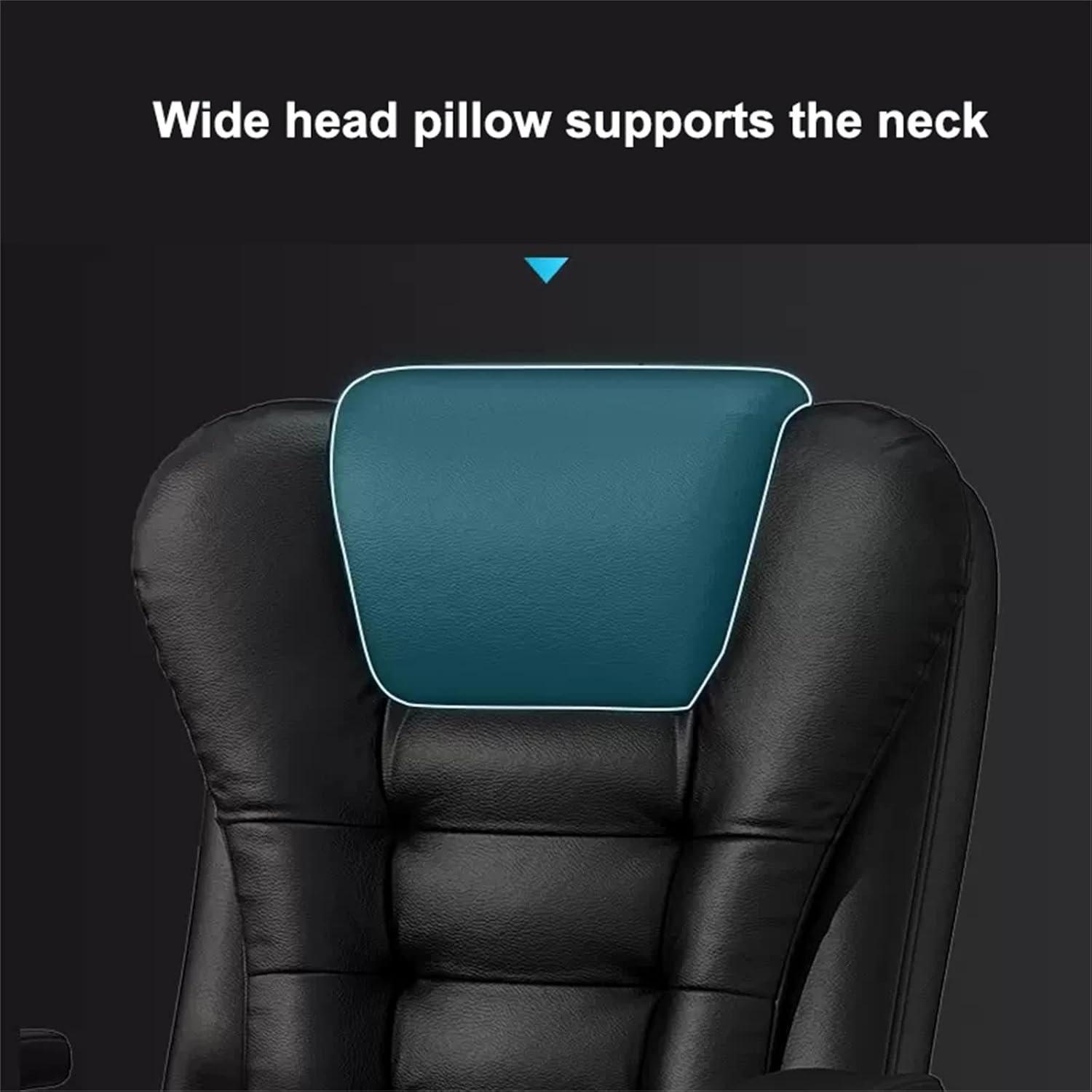 Scaun de Birou Ergonomic Directorial, Piele Ecologică, Recliner și Suport pentru Picioare